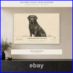 Labrador Retriever Dog Breed Wall Art Aluminum Sign