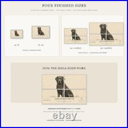 Labrador Retriever Dog Breed Wall Art Aluminum Sign Labrador Retriever Dog Breed Wall Art Aluminum Sign