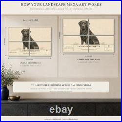 Labrador Retriever Dog Breed Wall Art Aluminum Sign