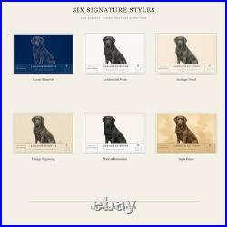 Labrador Retriever Dog Breed Wall Art Aluminum Sign