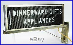 Lamb Seal Co. Vintage Lighted Sign Angled Tilted Metal Rectangle Advertisement
