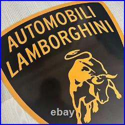 Lamborghini Vintage Dealership Wall Sign Metal wall plate 40x30cm 14 x 12