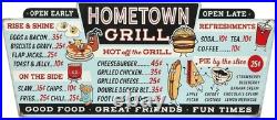 Large Neon Lighted Menu Sign Vintage Kitchen Decor