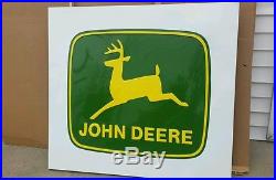 Large Vintage Metal John Deere Dealer Sign