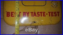 Large Vintage RC Royal Crown Cola Soda Pop Metal Thermometer Sign 1940's