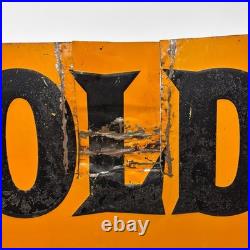 Large Vintage We Give Gold Bond Stamps Metal Sign Advertising Embossed Tin Stout