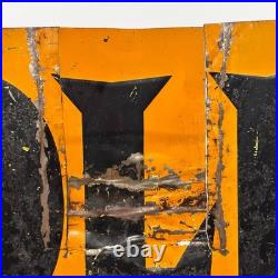 Large Vintage We Give Gold Bond Stamps Metal Sign Advertising Embossed Tin Stout