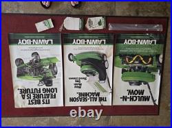 Lawn Boy Vintage Aluminum Sign Plus Posters