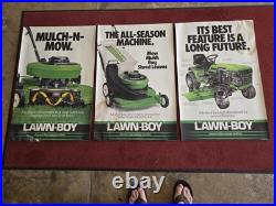 Lawn Boy Vintage Aluminum Sign Plus Posters
