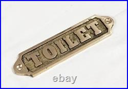 Lot 17 Pieces Vintage Brass Door Sign Solid Metal Plaque with Screws Home Deco