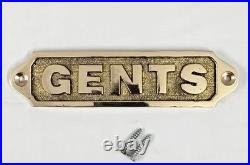 Lot 17 Pieces Vintage Brass Door Sign Solid Metal Plaque with Screws Home Deco