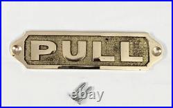 Lot 17 Pieces Vintage Brass Door Sign Solid Metal Plaque with Screws Home Deco