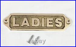 Lot 17 Pieces Vintage Brass Door Sign Solid Metal Plaque with Screws Home Deco