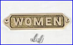 Lot 17 Pieces Vintage Brass Door Sign Solid Metal Plaque with Screws Home Deco