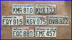 Lot seven 1968 Washington license plates Ford Chevy Dodge green white muscle car