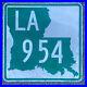Louisiana_state_route_954_highway_road_sign_shield_state_map_1990s_2000s_DDIL_01_uln