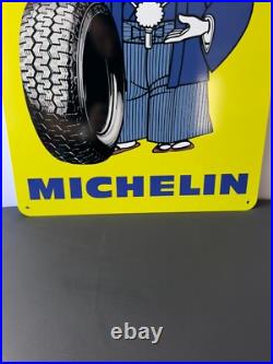 MICHELIN Japan Sign -Vintage Rare Sign- Heavy Metal 24x16 (60x40 cm)