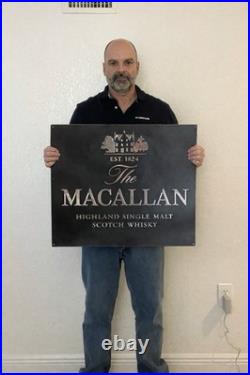 Macallan Vintage Metal Sign Handmade Garage Wall Decor 20x24