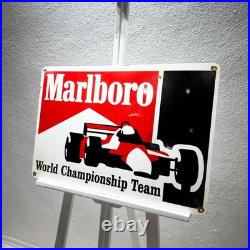 Marlboro Rusty Racing Heavy Metal Sign -Garage Decor 60x40 cm (23.6 × 15.7)