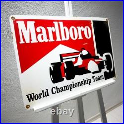 Marlboro Rusty Racing Heavy Metal Sign -Garage Decor 60x40 cm (23.6 × 15.7)