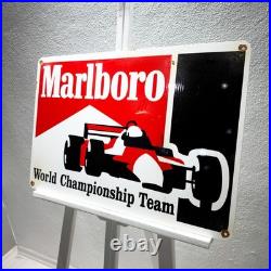Marlboro Rusty Racing Heavy Metal Sign -Garage Decor 60x40 cm (23.6 × 15.7)