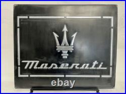 Maserati Vintage Garage Metal Sign 20x24 Handmade Cast Aluminum Relief