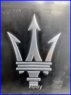 Maserati Vintage Garage Metal Sign 20x24 Handmade Cast Aluminum Relief