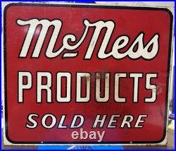 Mcness Products Vintage Double Sided Metal Advertising Flange Stout Sign Co
