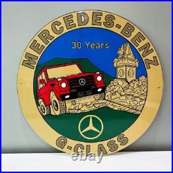Mercedes-Benz G-Class 30 Years Edition Vintage Heavy Metal Sign 50 cm 19.7 Mercedes-Benz G-Class 30 Years Edition Vintage Heavy Metal Sign 50 cm 19.7