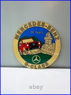 Mercedes-Benz G-Class 30 Years Edition Vintage Heavy Metal Sign 50 cm 19.7