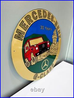 Mercedes-Benz G-Class 30 Years Edition Vintage Heavy Metal Sign 50 cm 19.7
