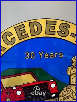 Mercedes-Benz G-Class 30 Years Edition Vintage Heavy Metal Sign 50 cm 19.7