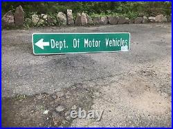 Metal DEPARTMENT MOTOR VEHICLES Road Street Marker Sign Highway Interstate Signs