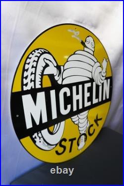 Michelin Stock Vintage Bibendum Smoking Edition Metal Sign 50 cm (19.7)