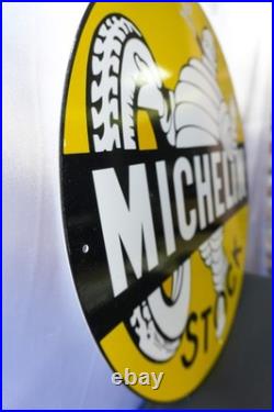 Michelin Stock Vintage Bibendum Smoking Edition Metal Sign 50 cm (19.7)
