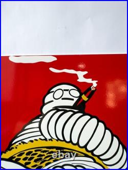 Michelin Vintage Rare Le Coup de la Semelle Metal Sign 24x16 (60x40 cm)