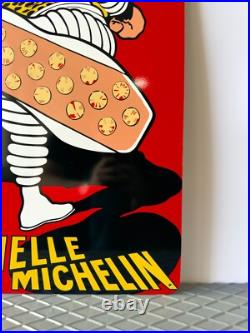 Michelin Vintage Rare Le Coup de la Semelle Metal Sign 24x16 (60x40 cm)