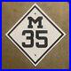 Michigan_road_M_35_state_route_marker_highway_sign_shield_17_embossed_1930s_01_ftil