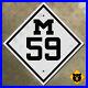 Michigan_state_route_M_59_highway_marker_diamond_road_sign_Pontiac_1926_12x12_01_ou
