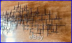 Mid Century Modern Vintage Retro Abstract Wall Metal Nail Sculpture Eames Jere