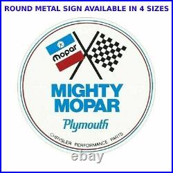 Mighty Mopar Steel SIGN Performance Classic Vintage NHRA RatRod Street Rod