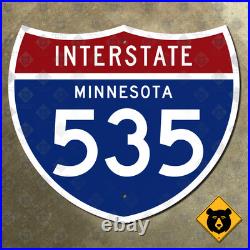 Minnesota Interstate 535 highway highway road sign shield Duluth 21x18