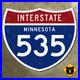 Minnesota_Interstate_535_highway_highway_road_sign_shield_Duluth_21x18_01_yz