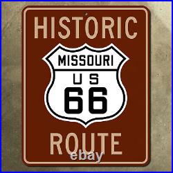 Missouri historic route US 66 Springfield highway road sign mother road 24x30