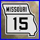 Missouri_state_route_15_highway_marker_road_sign_1930_Mexico_Memphis_map_22x21_01_dn