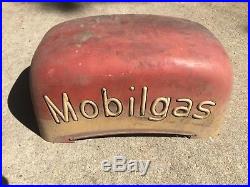 Mobil Gas Vintage Original Gas Pump Script Top Wayne Pump 80 Metal Body Top