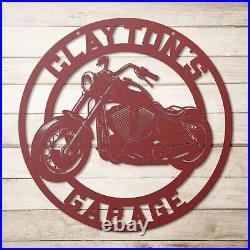 Motorcycle Metal Sign, Harley Davidson Metal Sign