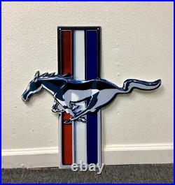 Mustang Logo Plasma Cut Sign 24 x 24