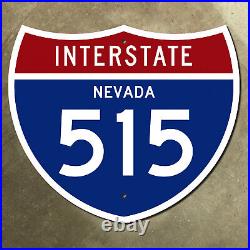 Nevada Interstate 515 highway road sign Las Vegas Henderson 28x24