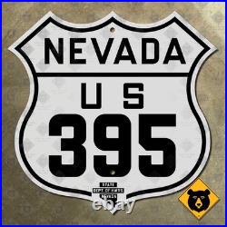 Nevada US Route 395 highway marker road sign 1935 Reno Carson City Minden 12x12